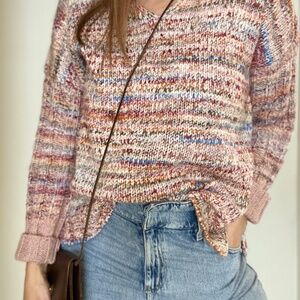 Coco Y Club Cozy Sweater - Women's Size L - Multicolor - V-Neck
